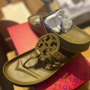 Tory Burch Miller Cloud Sandal (Olive green)